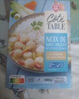 Noix de st jacques riz petits légumes