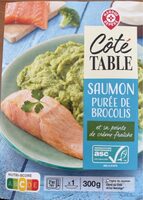 Côté table saumon purée de brocolis