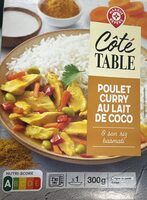 Poulet curry au lait de coco