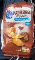 Madeleine nappées chocolat au lait
