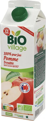 100% pur jus de pomme trouble