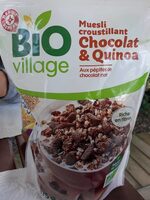 Muesli croustillant quinoa et chocolat bio