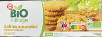 Sablés amandes saveur citron