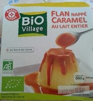 Flan nappé de caramel au lait entier