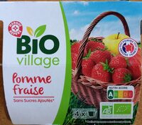 Compote pomme fraises