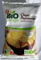 Chips paysannes craquantes et dorées bio