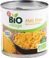 Maïs bio sans sucres ajoutés