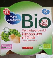 Mon petit plat du midi - Haricots Verts et Dinde avec Morceaux