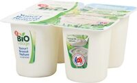 Yaourt brassé nature bio au lait entier
