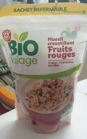 Muesli croustillant fruits rouge bio