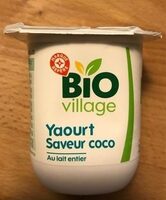Yaourt au lait entier bio à la noix de coco
