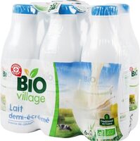 Lait demi-écrémé bio bouteille