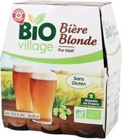 Bière blonde pur malt bio sans gluten