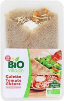 Galette bio fourrées chèvre tomate