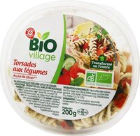 Salade de pâtes bio aux légumes