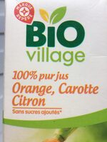 100% pur jus orange carotte cirtron