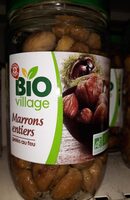 Marrons entiers pelés au feu