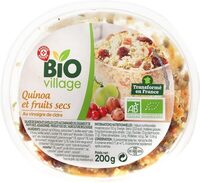 Salade de quiona et fruits secs bio
