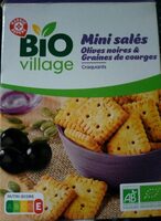 Mini salés Olives noires et Graines de courges