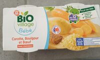 Bol carotes boeuf boulgour bio 12 mois
