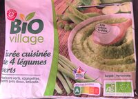 Purée cuisinée de 4 légumes verts