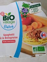 Spaghetti à la bolognaise bébé