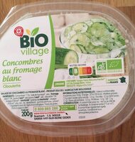 Concombres au fromage blanc, ciboulette