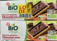 Biscuits Tablette Chocolat Noir