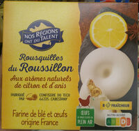 Rousquilles du Roussillon aux arômes naturels de citron et d'anis