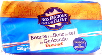 Beurre à la fleur de sel de Guérande, Demi-sel (80 % MG)