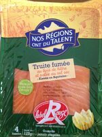Truite fumée au bois de hêtre label Rouge (4 tranches) 120 g