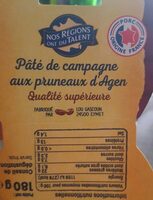 Pâté de campagne aux pruneaux d'agen