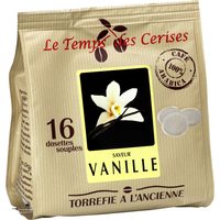 Cafe moulu saveur vanille en dosettes