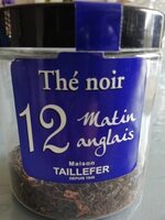 Thé noir matin anglais de maison TAILLEFER