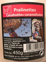 Pralinettes - Cacahuetes Caramelisées