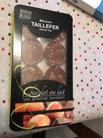 Chocolat au lait au praline fondant