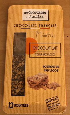 Mamu CHOCOLAT LAIT CŒUR SPÉCULOOS  FOURRAGE AU SPÉCULOOS