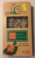 Chocolat lait coeur pomme caramelisee