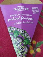 Chocolat lait cœur praliné fondant