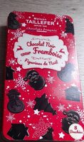 Chocolat noir cœur Framboise,  figurines de Noël