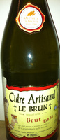 Cidre Artisanal Brut Pur Jus