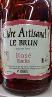 Cidre Artisanal Rosé Pur Jus (4%)