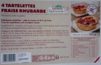 4 Tartelettes fraise rhubarbe
