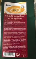 Velouté de potiron et de légumes