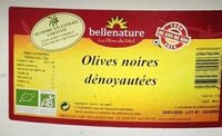 Olives noires dénoyautées bio