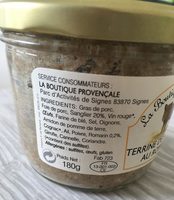 Terrine de Sanglier au Romarin