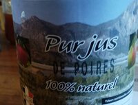 Pur jus de poires 100% naturel