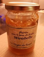 Purée 100% issu de fruits Mirabelle