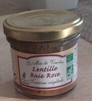 Terrine végétale lentille baie rose