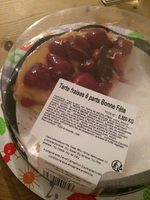 Tarte fraises 6 parts